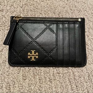 Tory Burch Georgia Top Zip Card Case